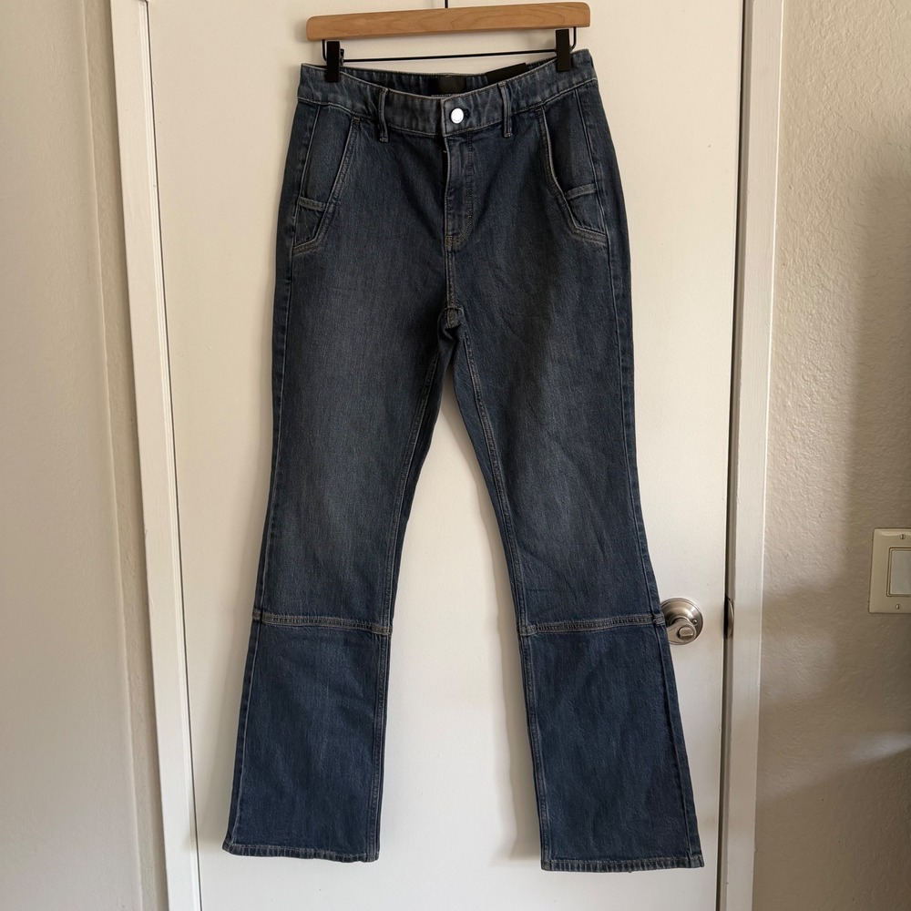 NWT White House Black Market Zip Hem Bootcut Jeans High Rise 6R Classic Chic - Picture 3 of 8